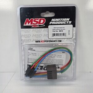 MSD Solid State N/O Relay with Socket Harness 89612 Ignition Products 12V 20A